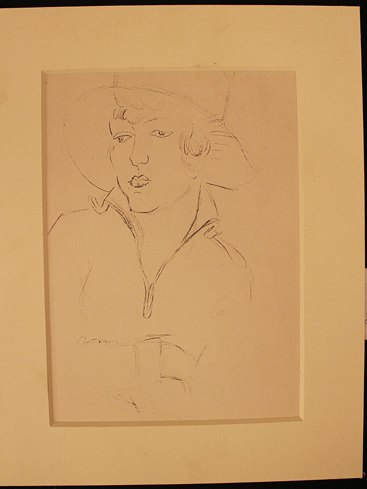 HENRI MATISSE. porträtt, grafik.