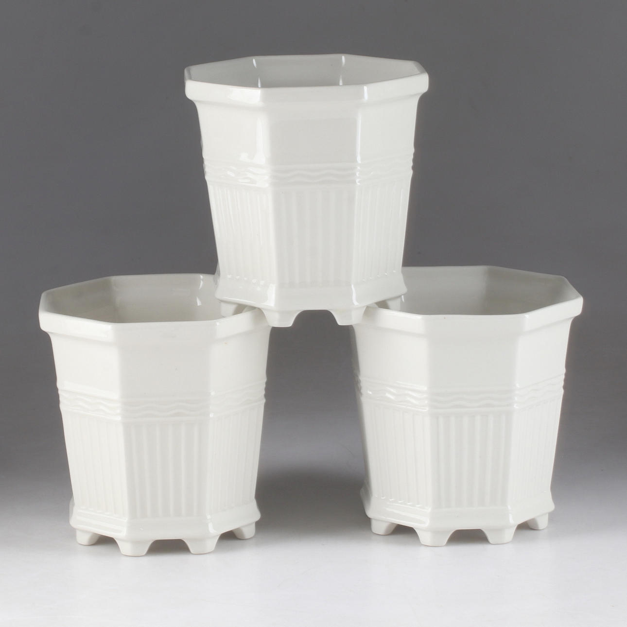 YTTERFODER, 3 st, porslin, Prins Eugens Waldemarsudde, Gustavsberg.