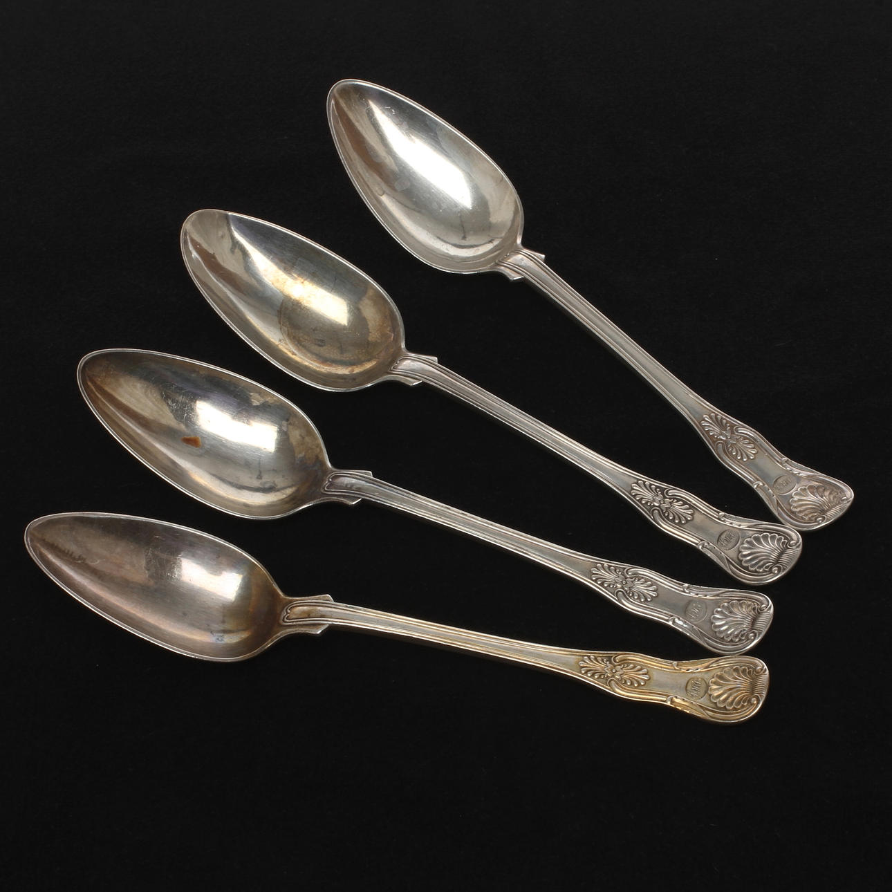 SKEDAR, 4 st, silver, Möllenborg, Stockholm, 1845-46.
