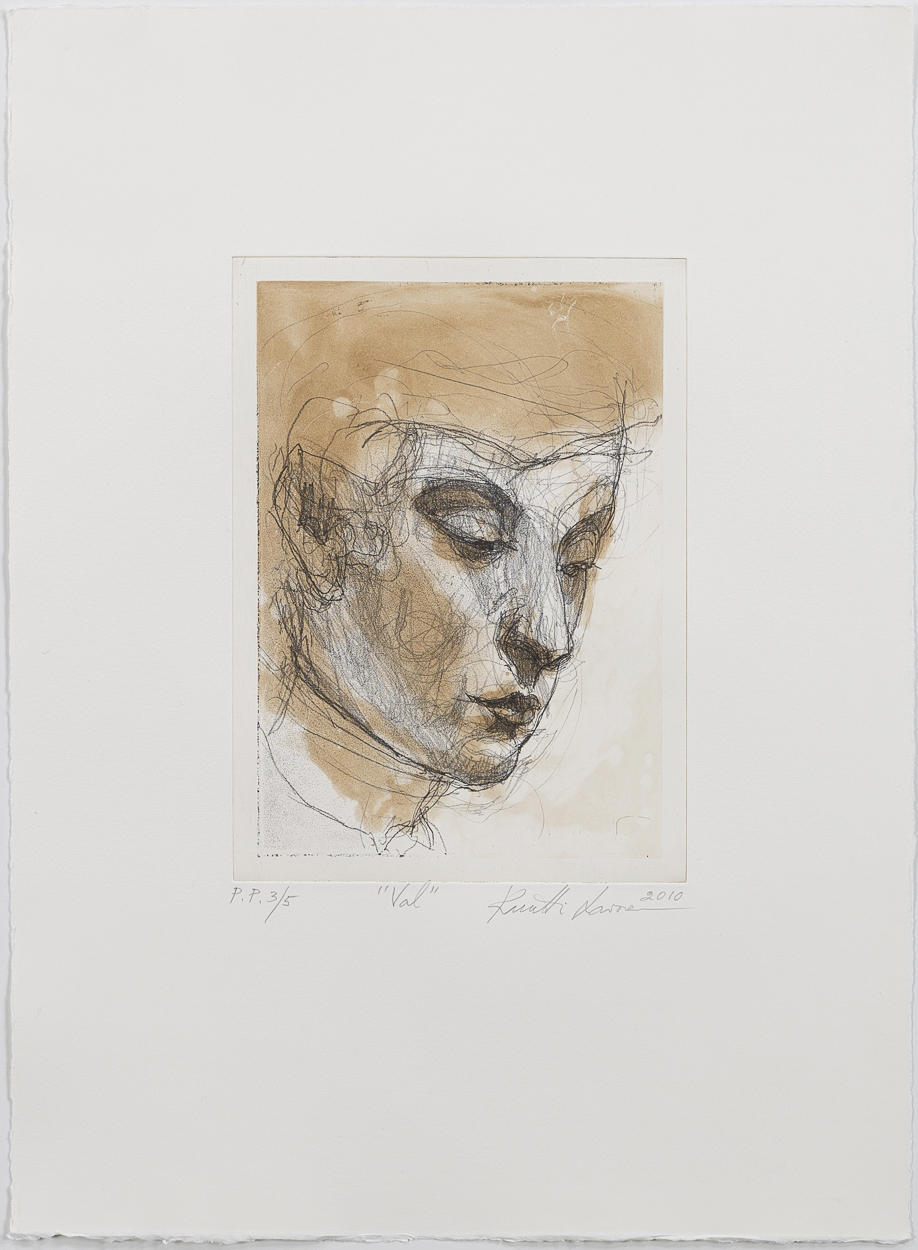 KUUTTI LAVONEN. "Val", etsning, oramat blad.