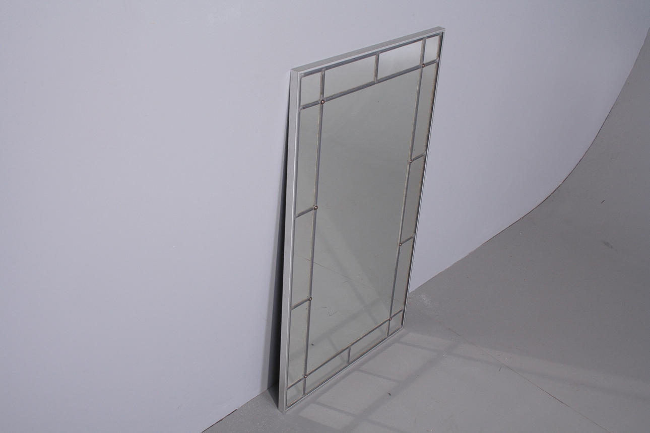 SPEGEL, metall & blyinfattat spegelglas.