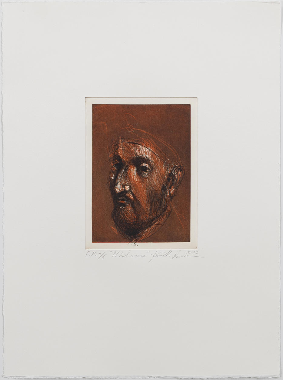 KUUTTI LAVONEN. "Nihil Omnia", etsning, oramat blad.