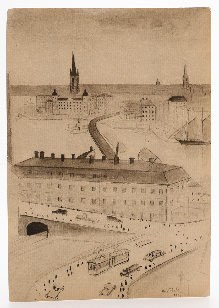 AFTER EINAR JOLIN. STOCKHOLMSVY, 1927.