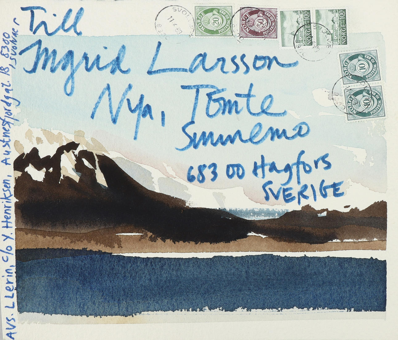 LARS LERIN. Landscape, Lofoten 1988.