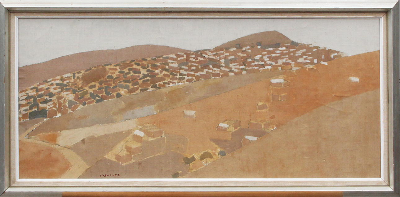 SIGFRID  SÖDERGREN. OIL, on panel, signed, 1953.