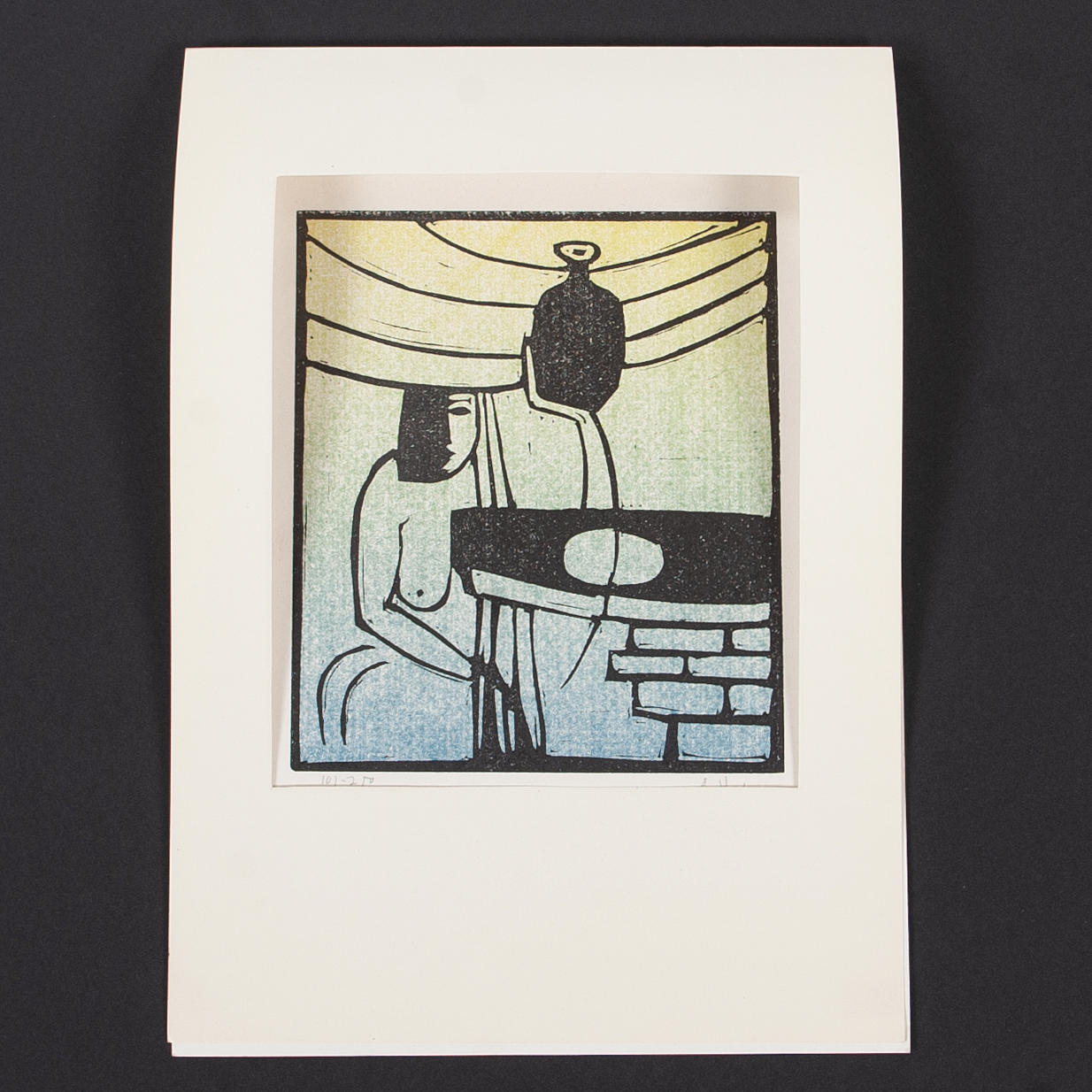 ÅKE HOLM. Lithograph in colours, signed and numbered.