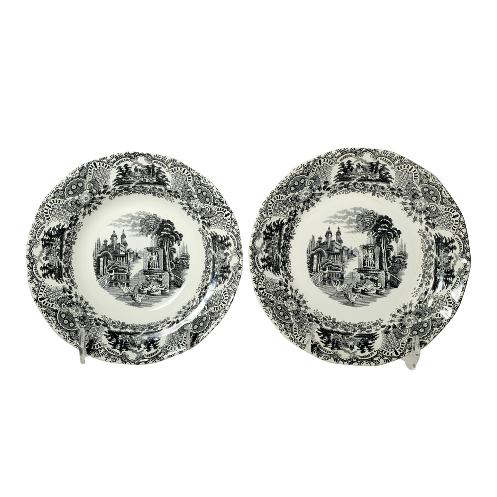 TWO PLATES. LA CARTUJA DE SEVILLA.