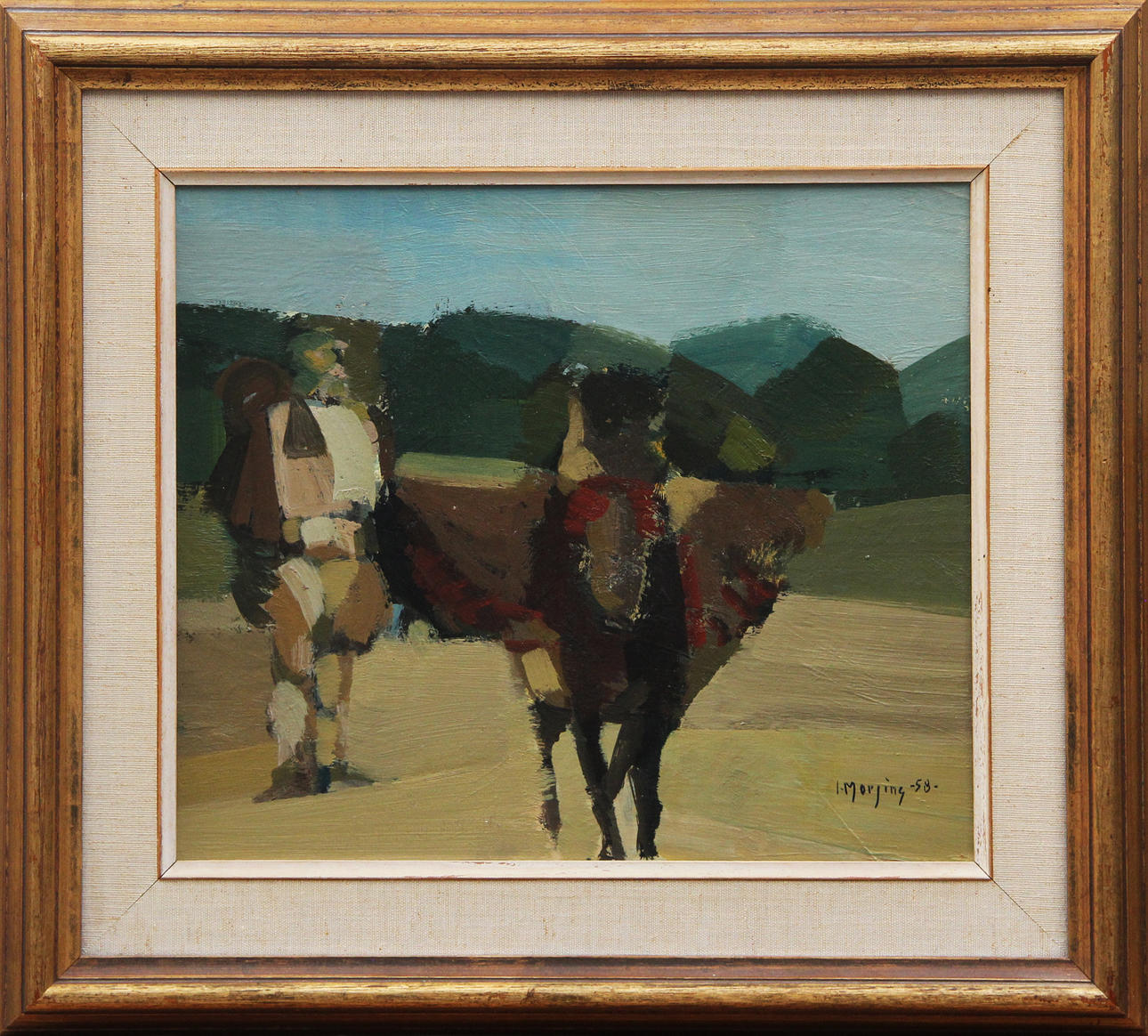 IVAR MORSING. OIL, on panel, signed, 1958.