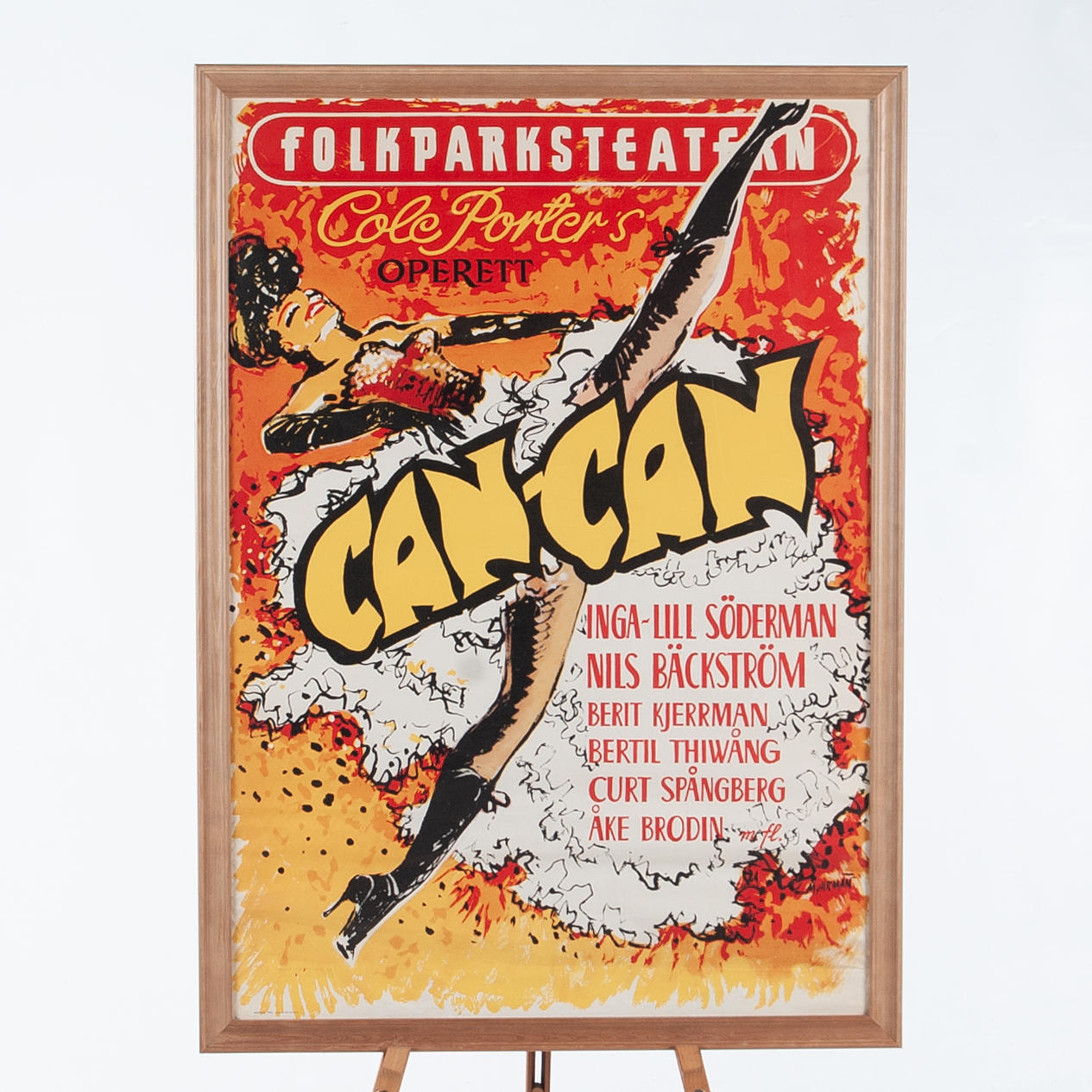 POSTER, “Can Can”, Folkparksteatern, 1956.