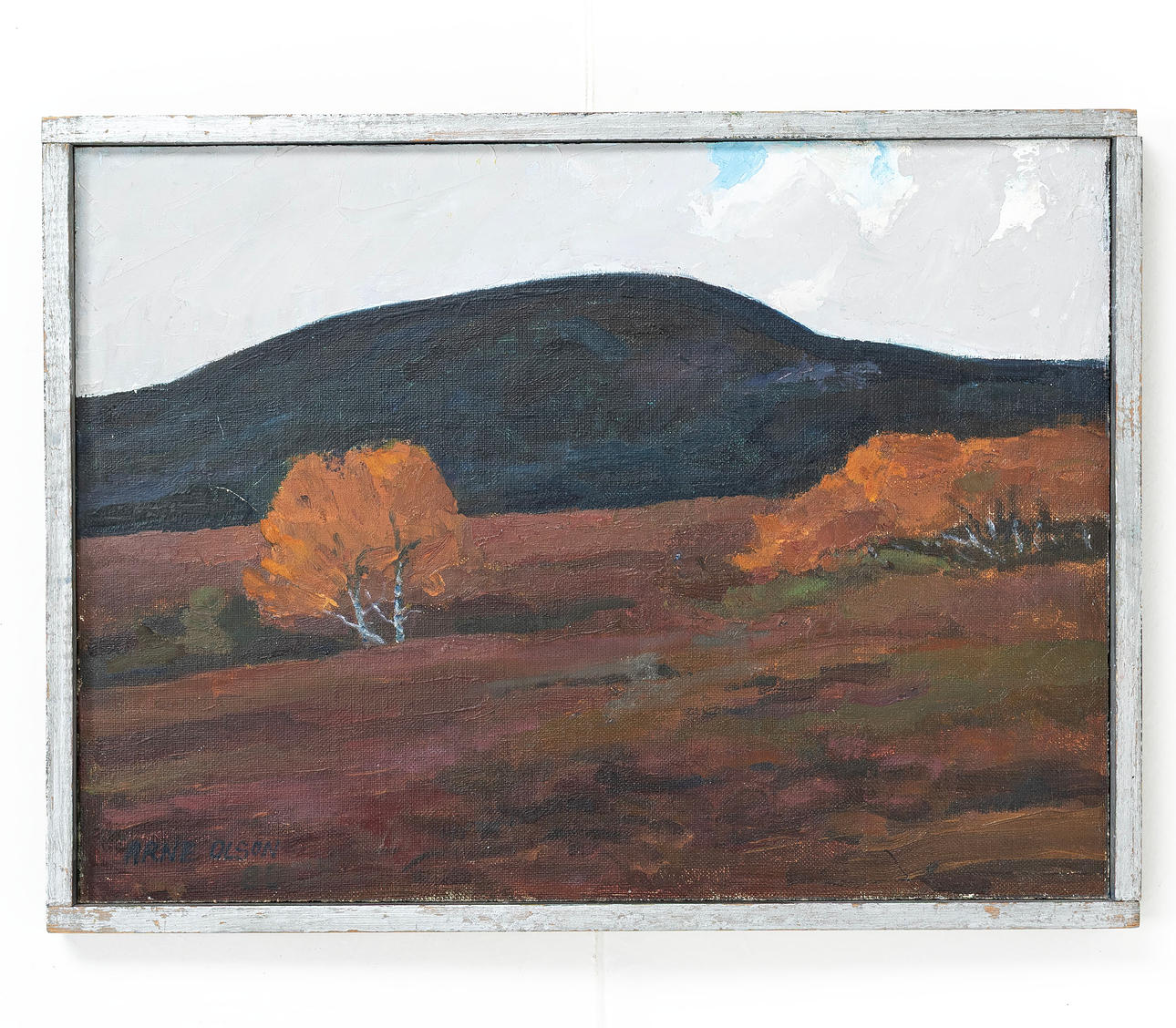ARNE OLSON, oil on panel, signed.