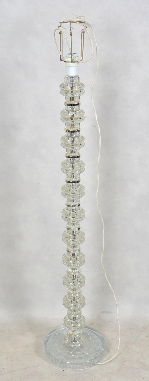 GOLVLAMPA, sannolikt Orrefors, 1900-tal.