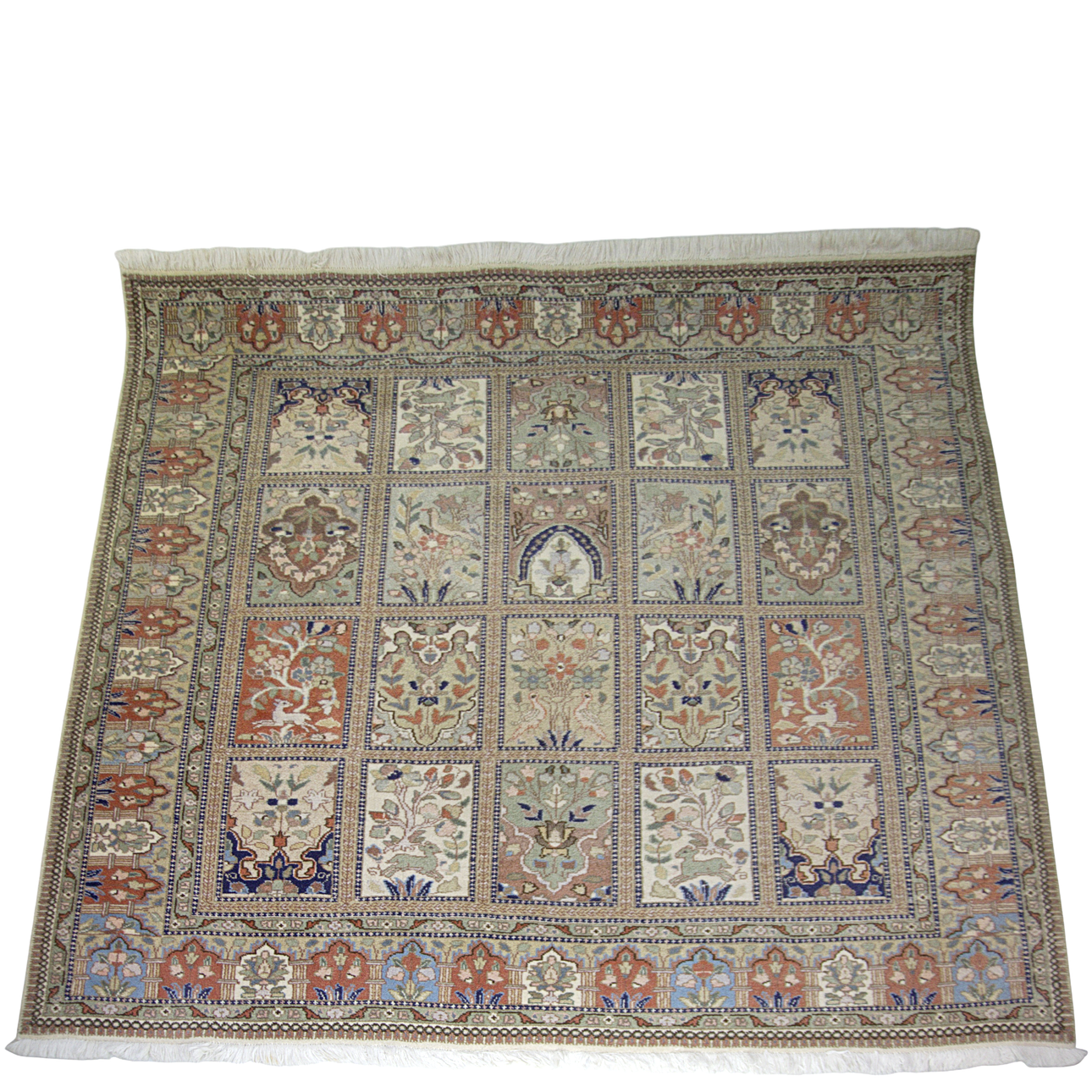 A CARPET, garden pattern, wool, ca 205 x 202 cm.