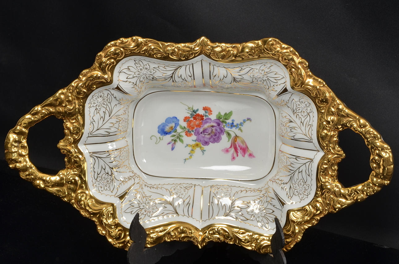 SKÅLFAT, porslin, Meissen, Tyskland, 1900-talets första hälft.