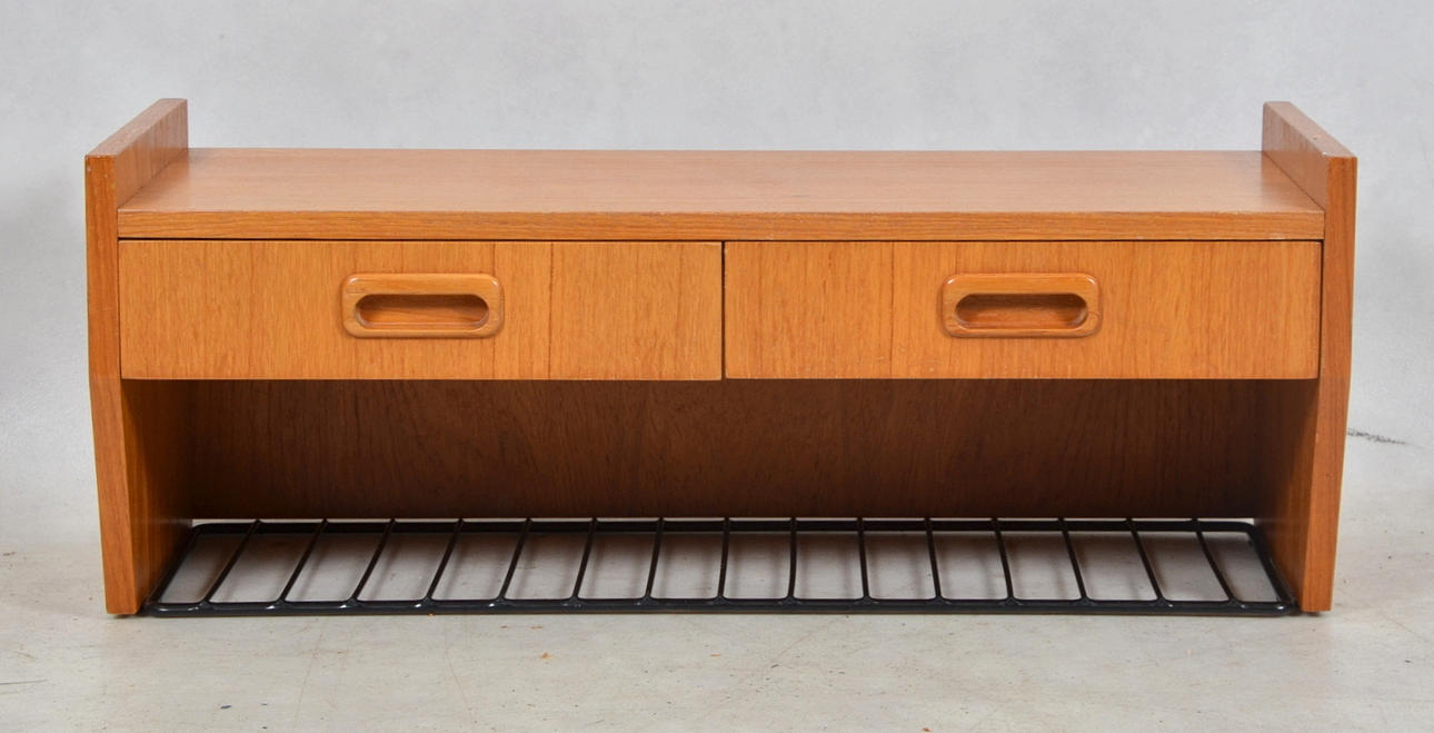 TELEFONHYLLA, teak, 1950/60-tal.