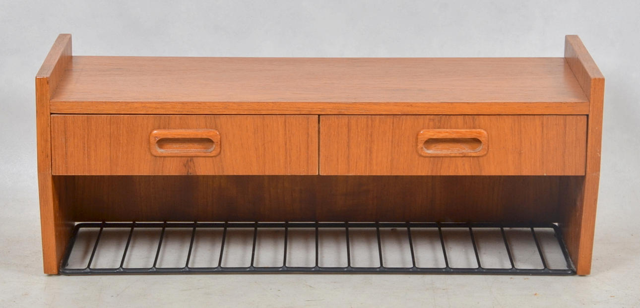 TELEFONHYLLA, teak, 1950/60-tal.