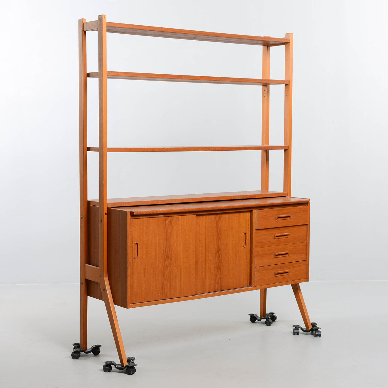 BOKHYLLA, teak, 1950/60-tal.