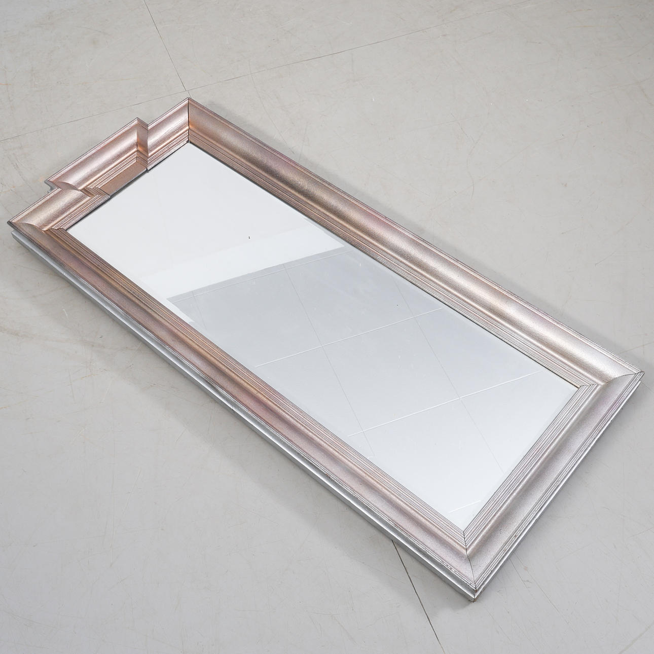 A mirror with cut glass, 20th century.
