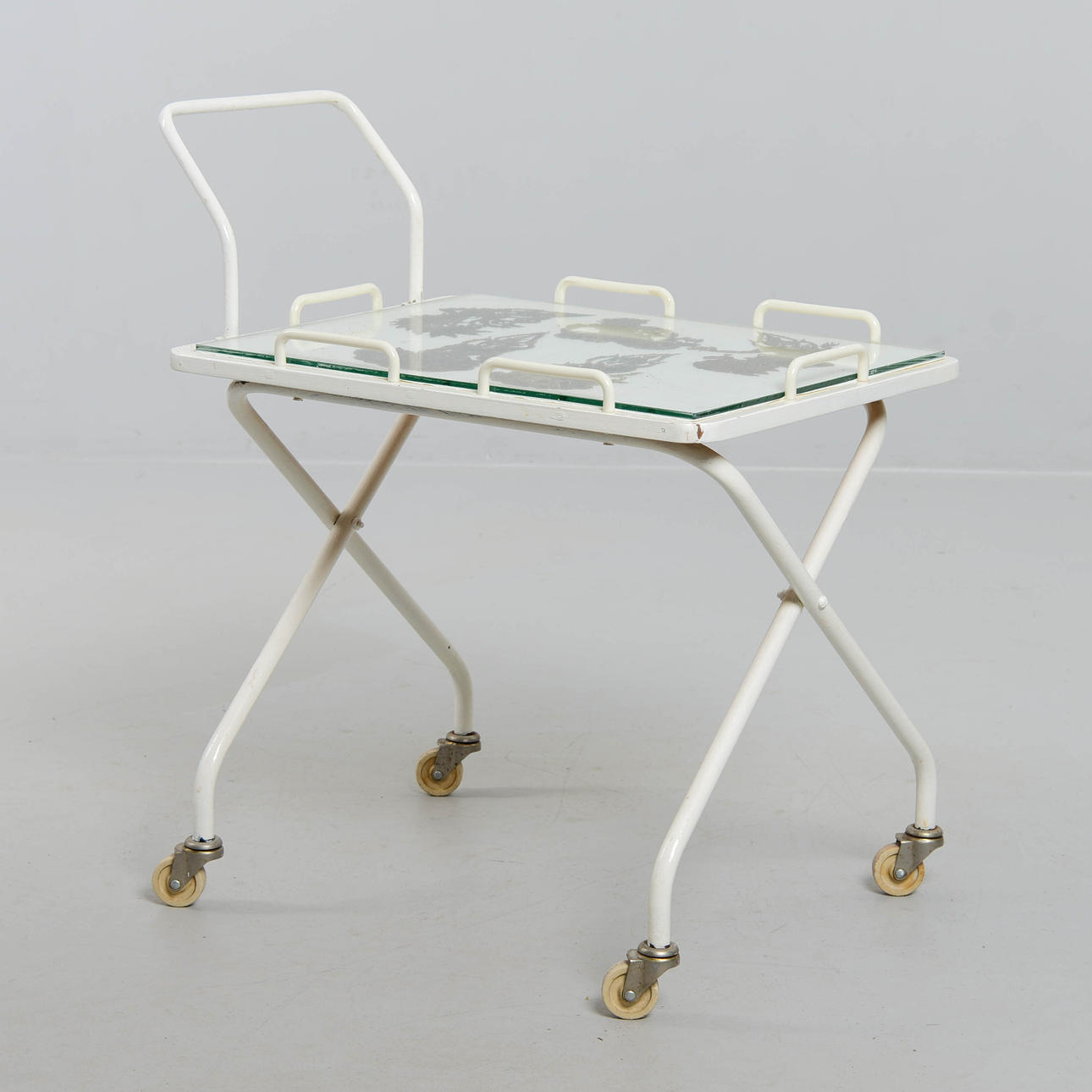 A serving trolley, mid 20th century.
