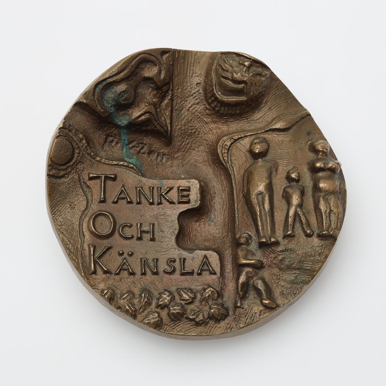 RUNE KARLZON. MEDAL, copper.