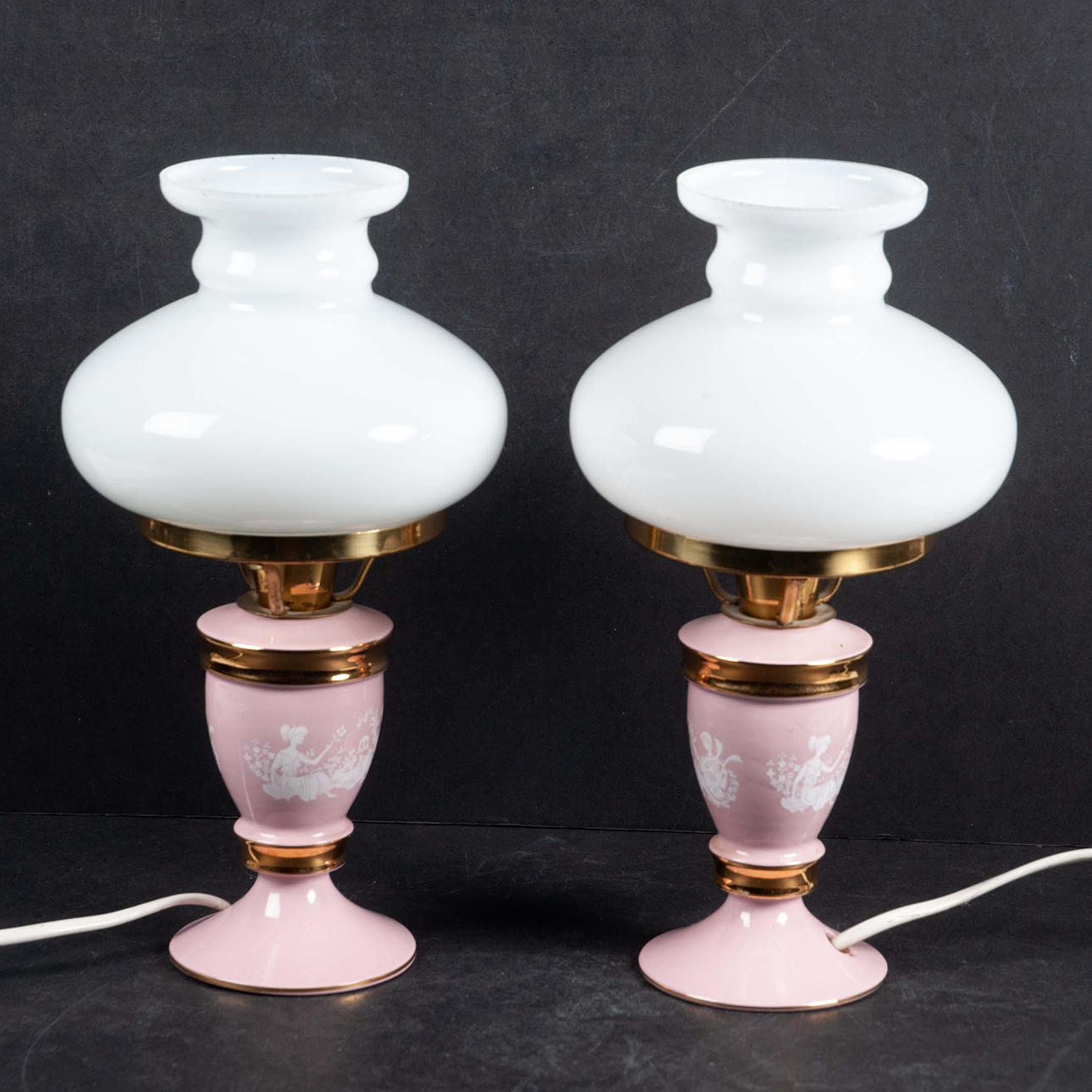TABLE LAMPS. 2 st, Florentine, Italy.