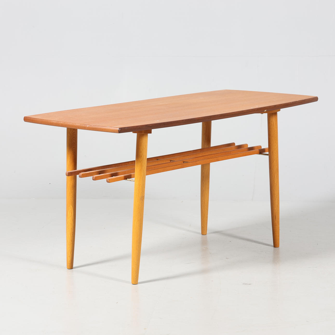 COFFEE TABLE with magazine rack, 1950/60's.