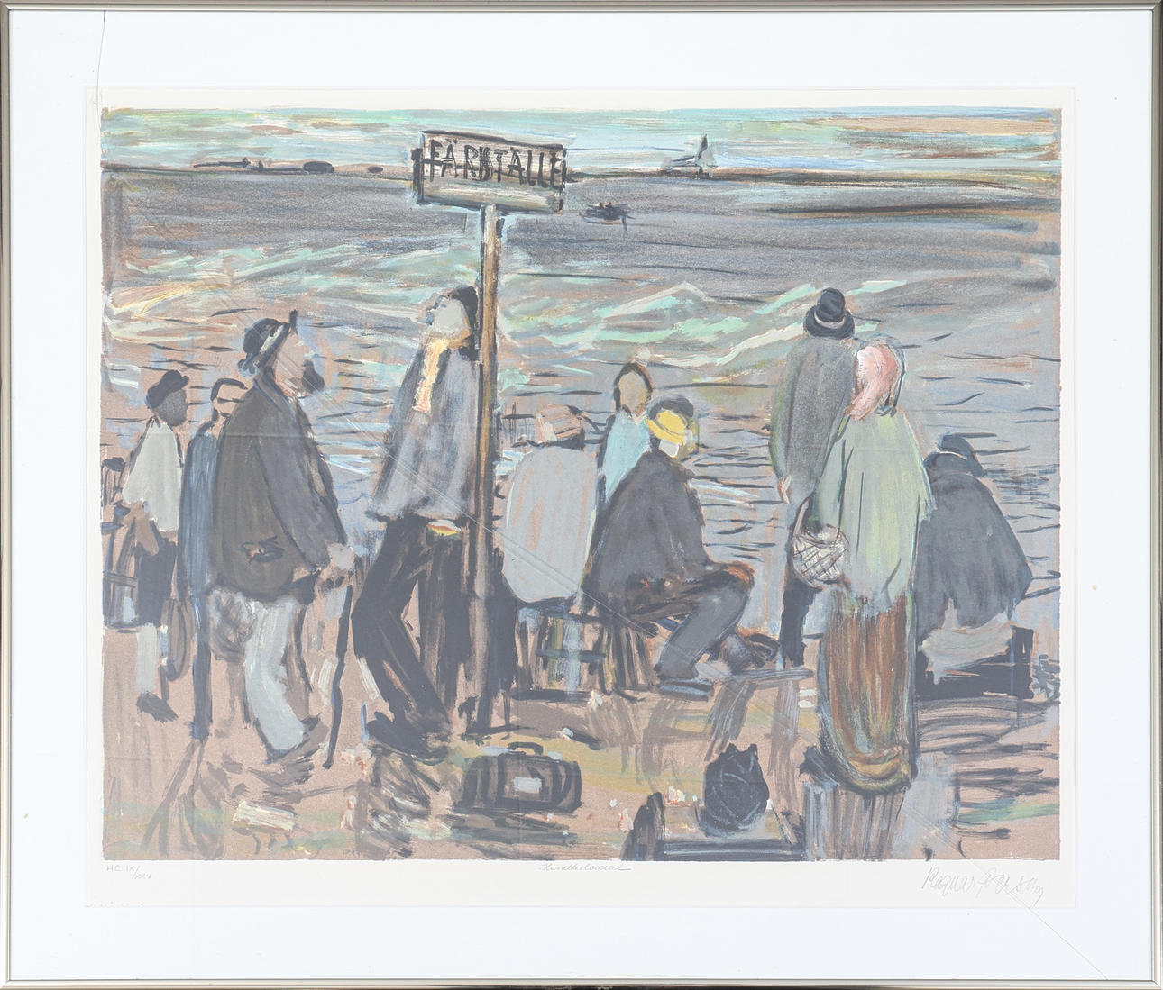 RAGNAR PERSSON. Lithograph, hand coloured, signed.