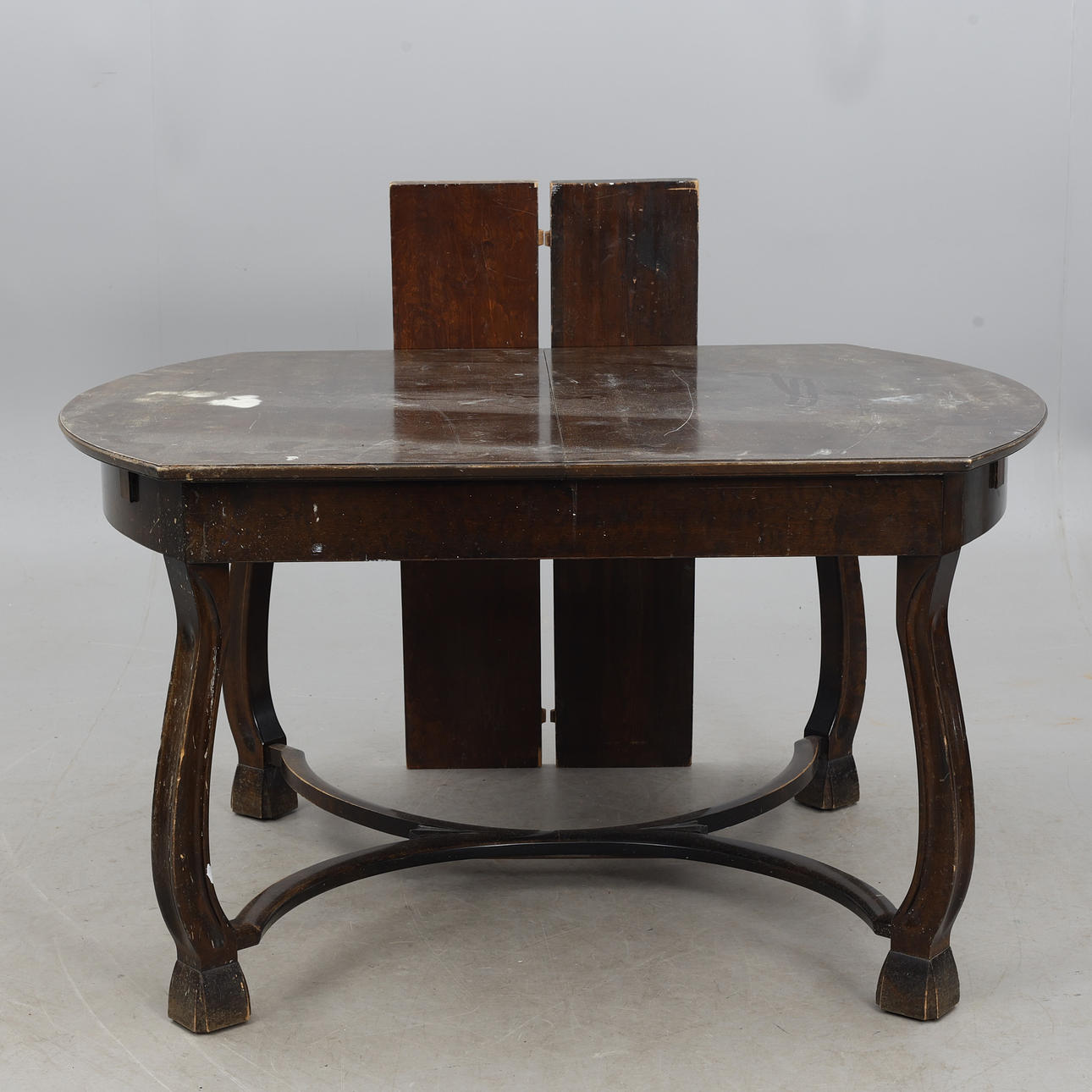 DINING TABLE, 3 pieces, connected legs.