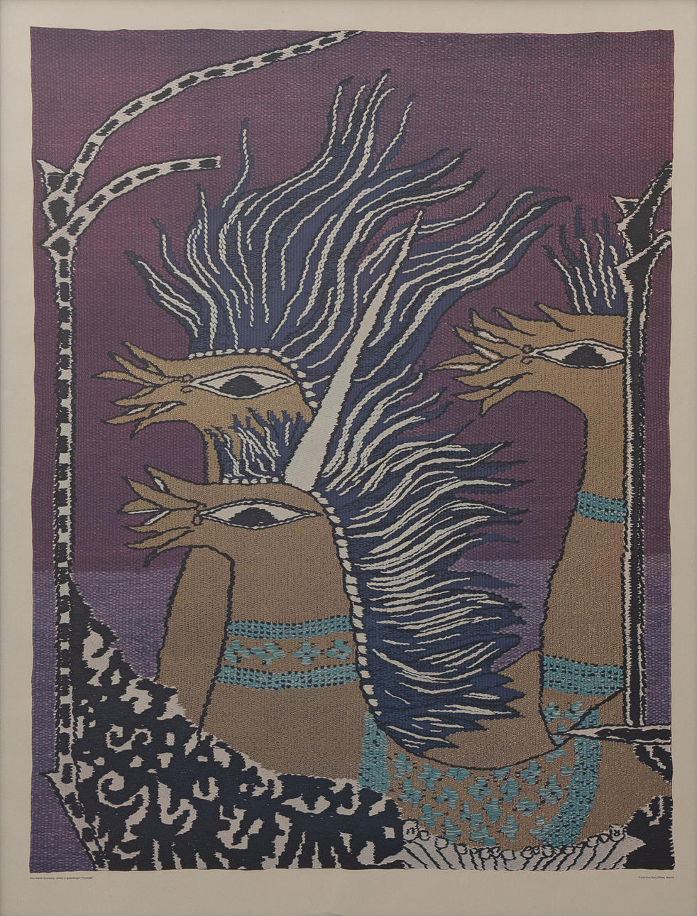 MAX WALTER SVANBERG. Figure composition, offset printing, unsigned.