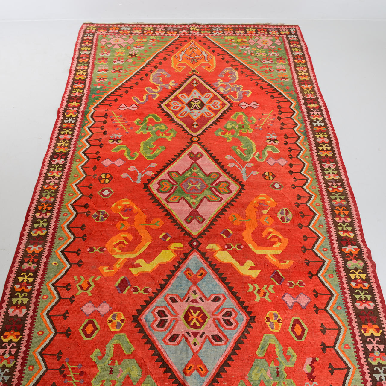 LARGE CARPET, Kelim, 500 x 195 cm.