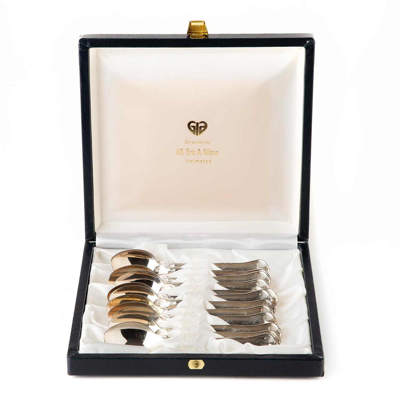 TESKEDAR. 12 st, "Sachisk", silver, MEMA.