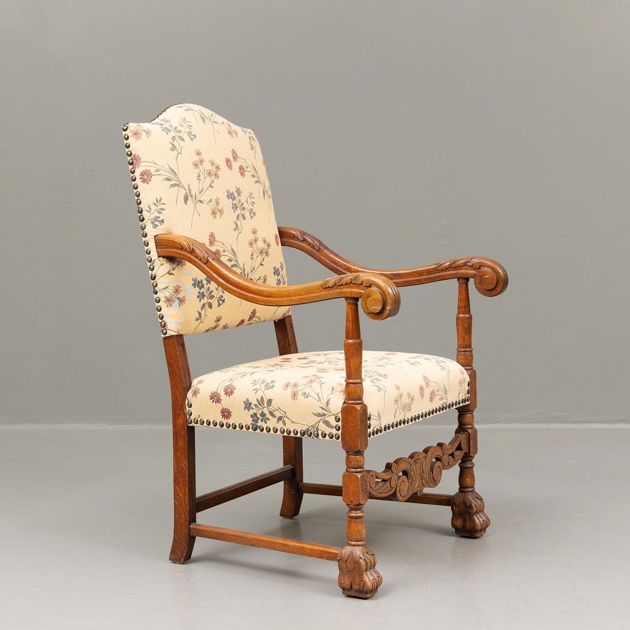 KARMSTOL. barockstil, 1900-tal.