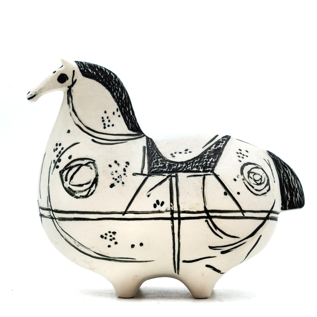 STIG LINDBERG. Figure, “Springare”, Signed, Studiohanden, Gustavsberg.