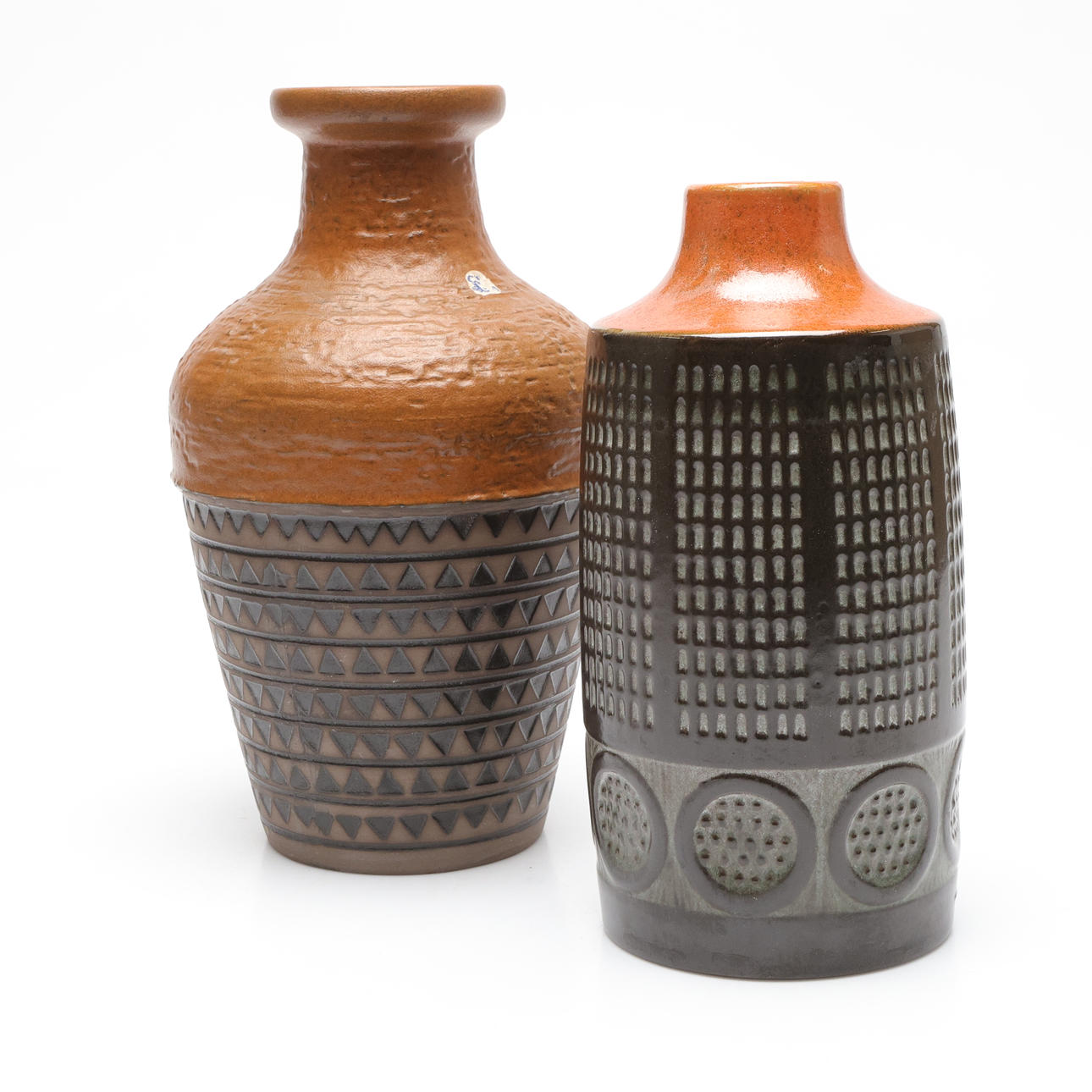 Two ceramic vases, Upsala Ekeby.