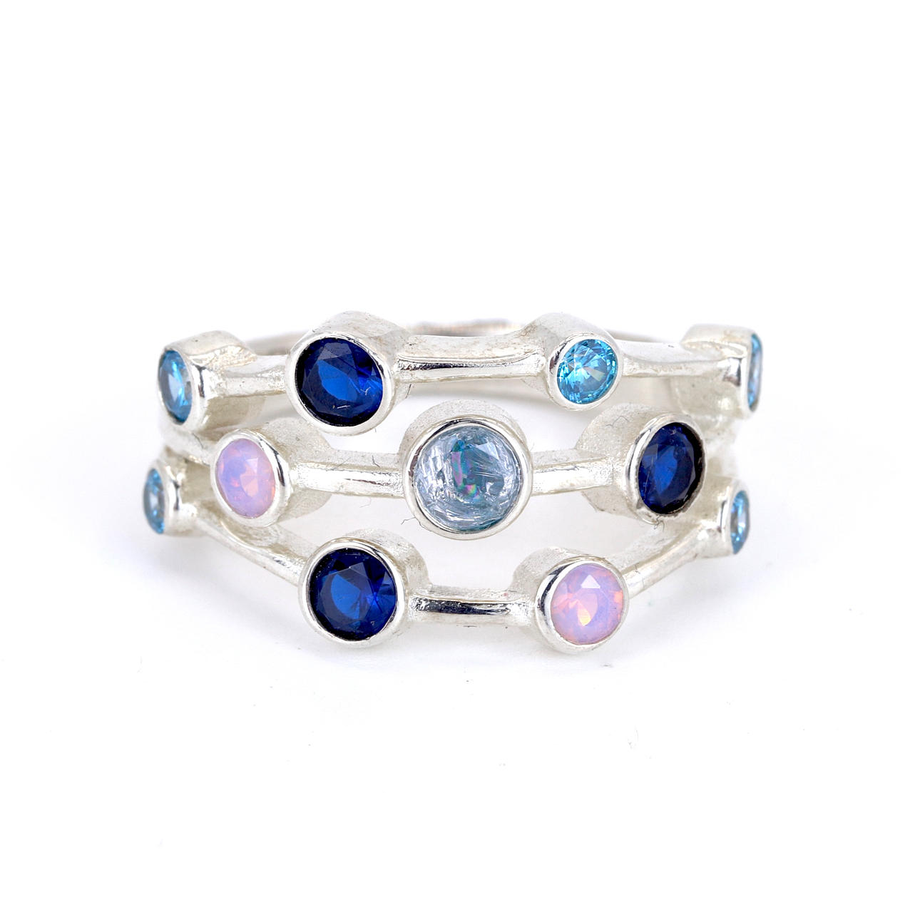 SILVER RAINDANCE STYLE RING.