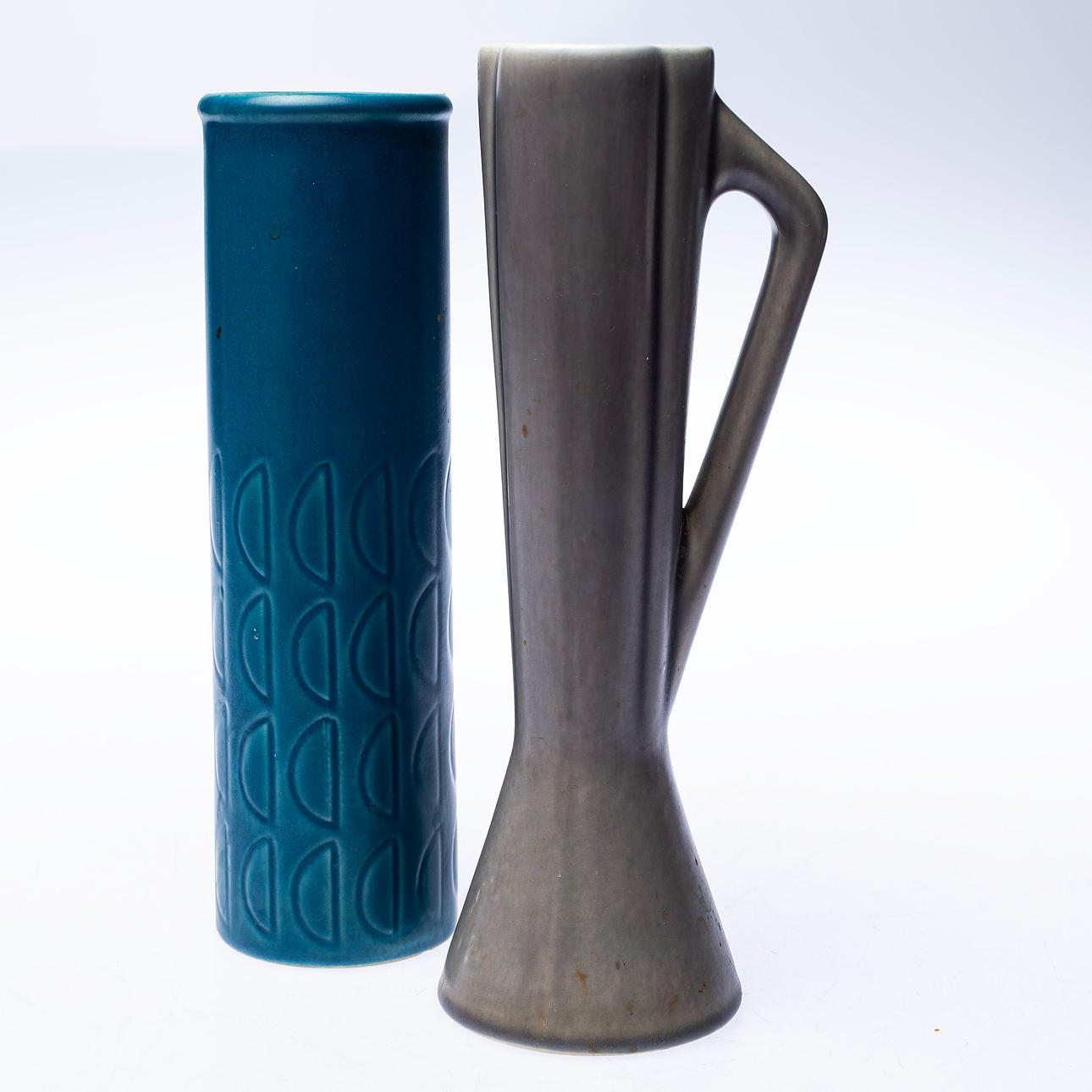 VASES, 2pcs, Bo Fajans, Gefle.