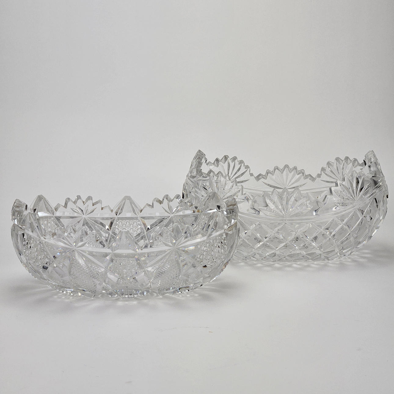 Two glass vases, 20th century.