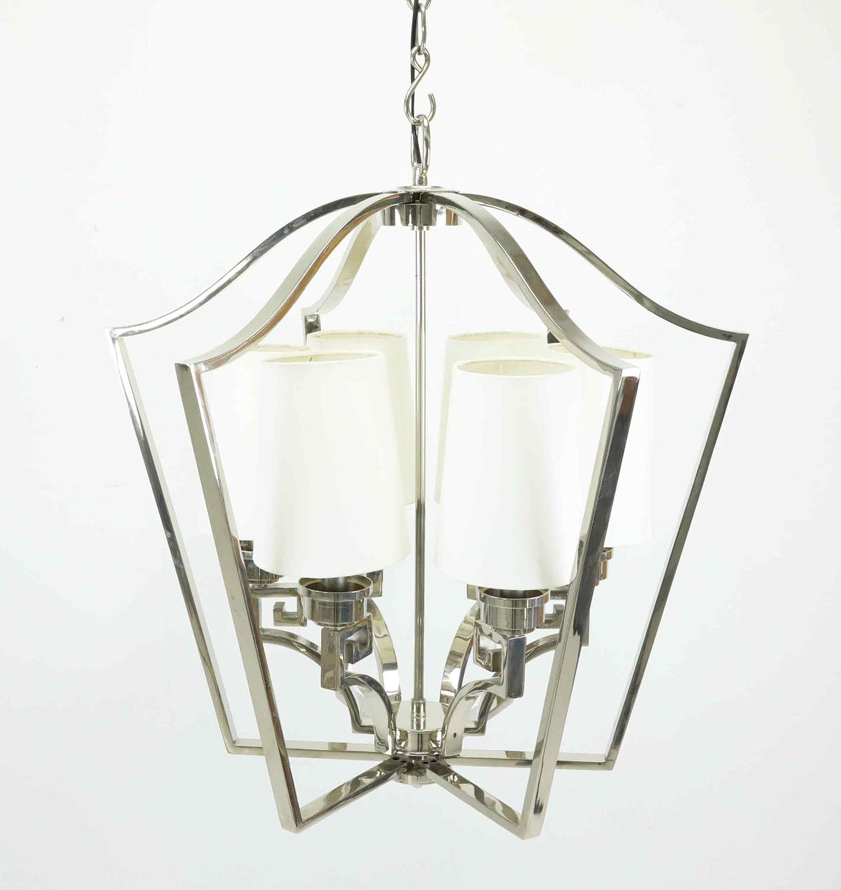 CHANDELIER, chromed metal, Eichholtz.