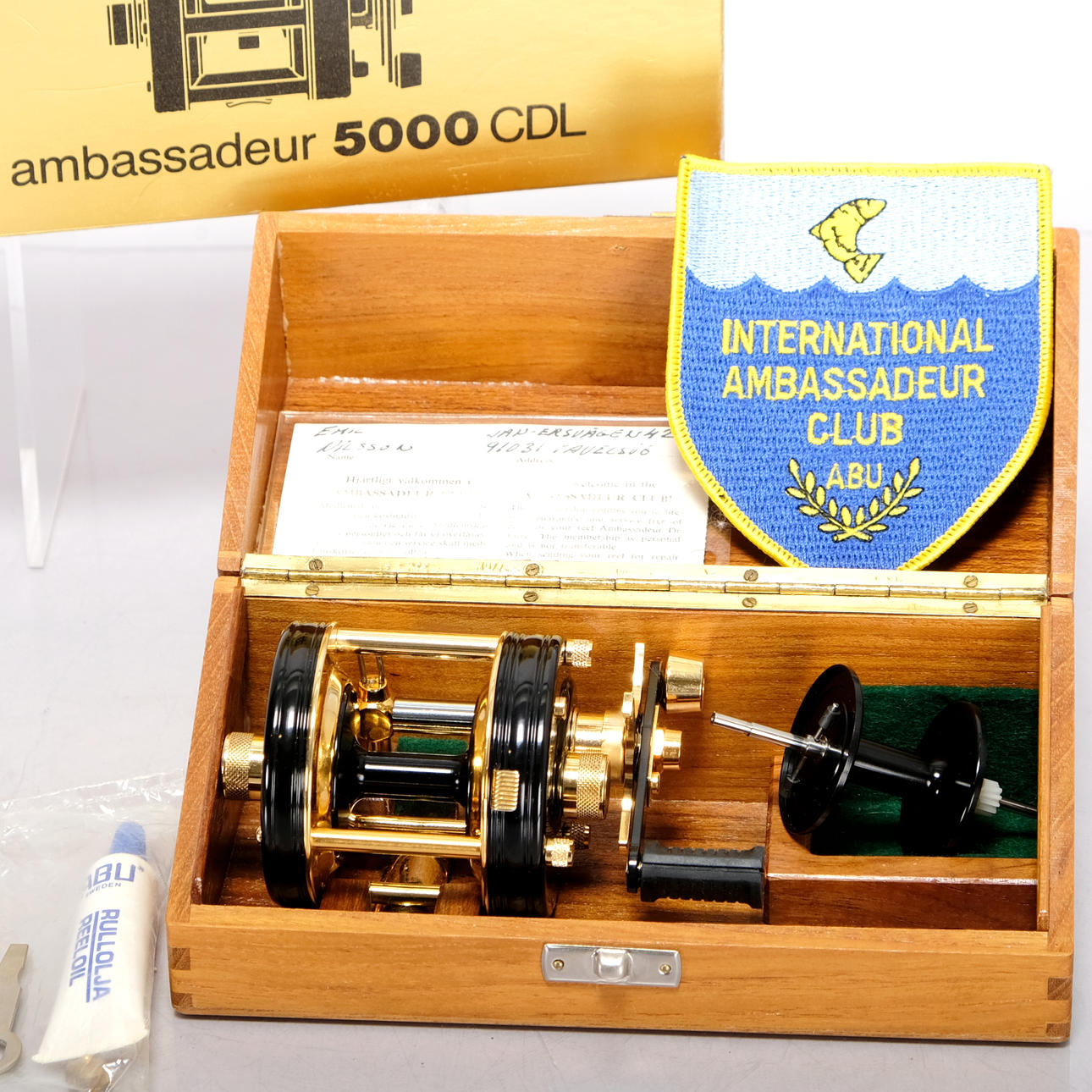 abu garcia ambassadeur 5000 gold AMBASSADEUR. Gold roll, 5000 CDL, Abu Garcia. Collectables - Fishing  equipment