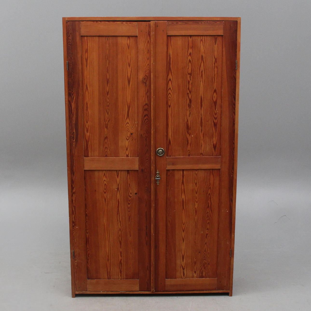 A larder cupboard, solid pine, early 20th century.