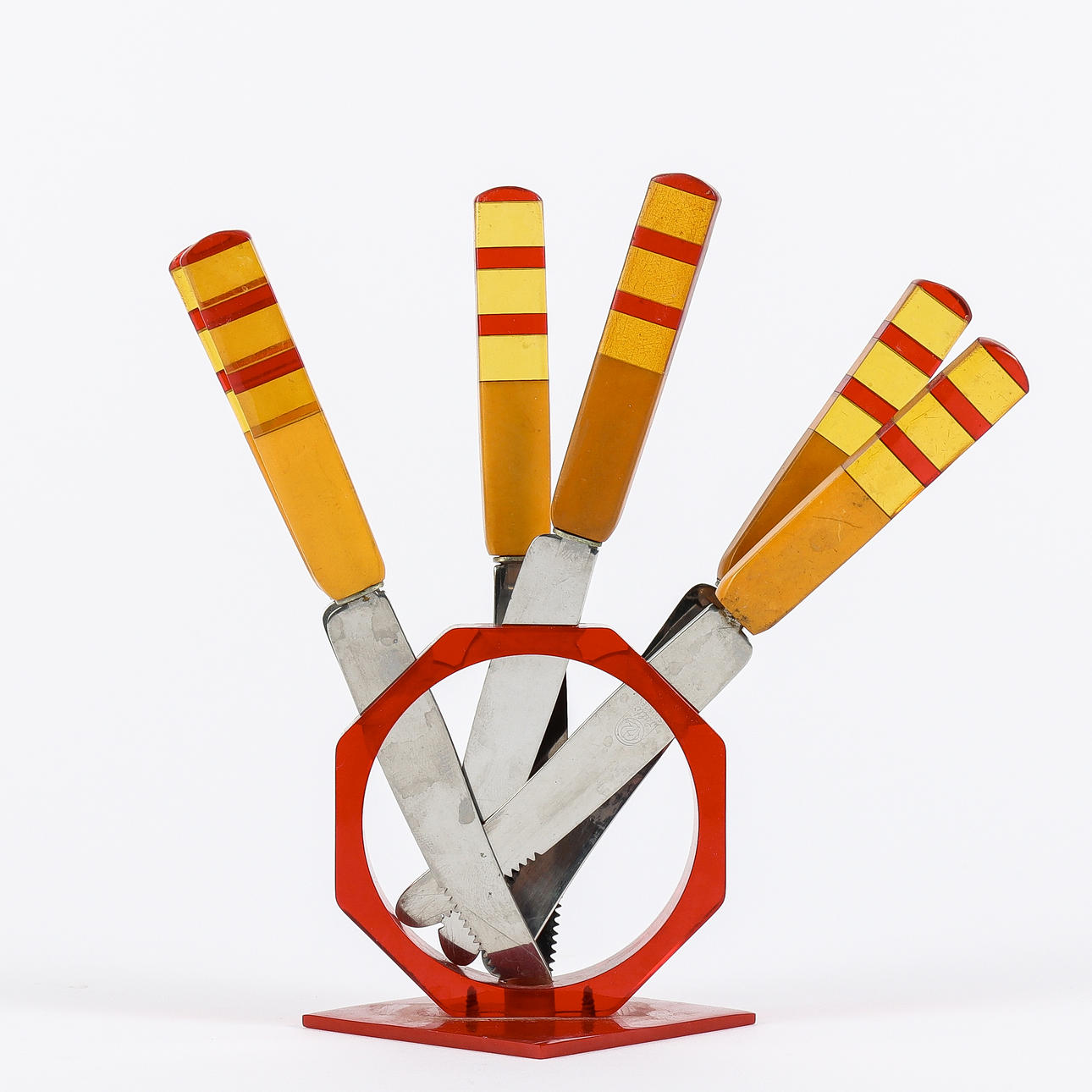 FRUIT CUTLERY plastic, Art Deco.