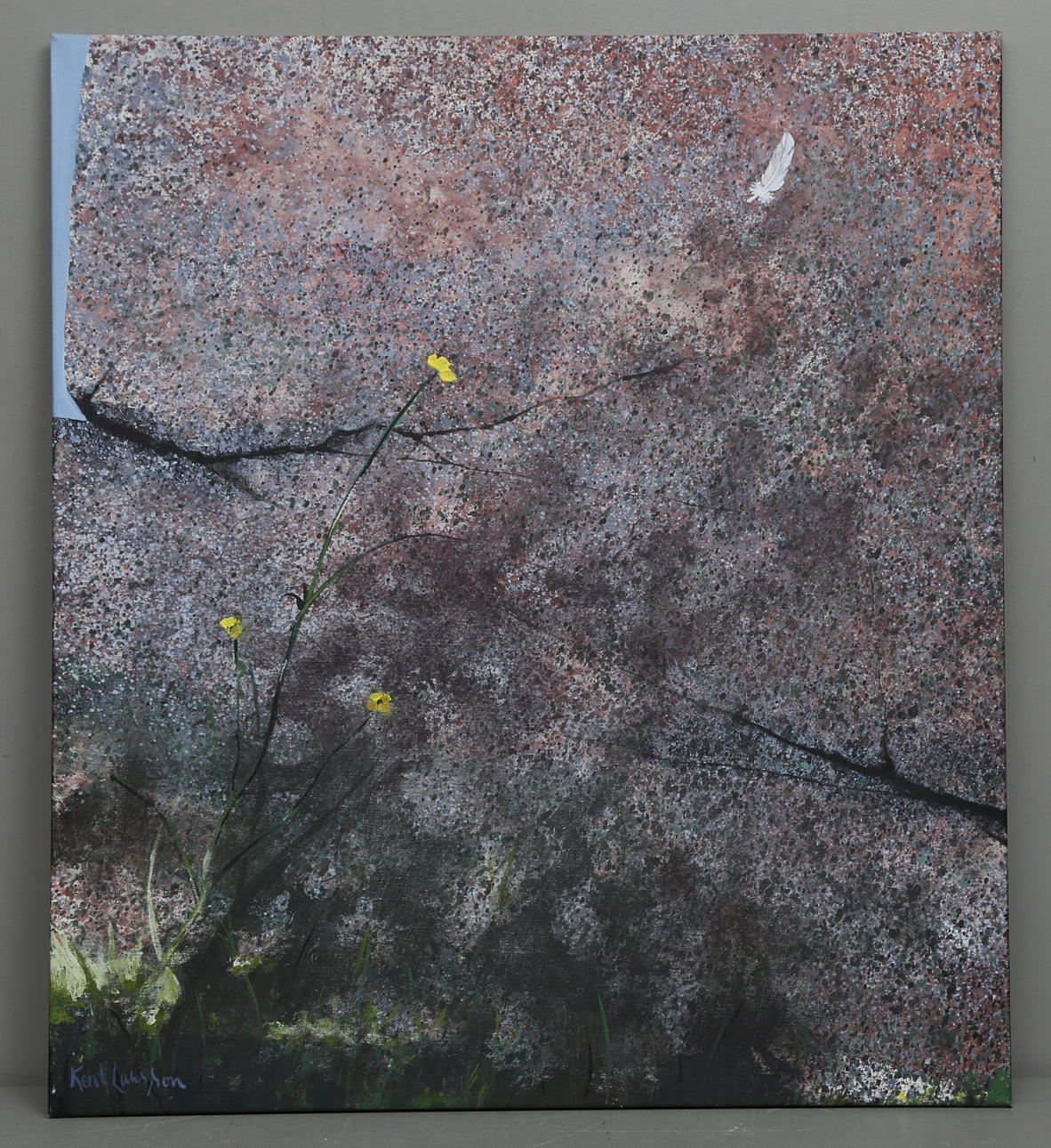 KENT LARSSON. Olja på duk, signerad.