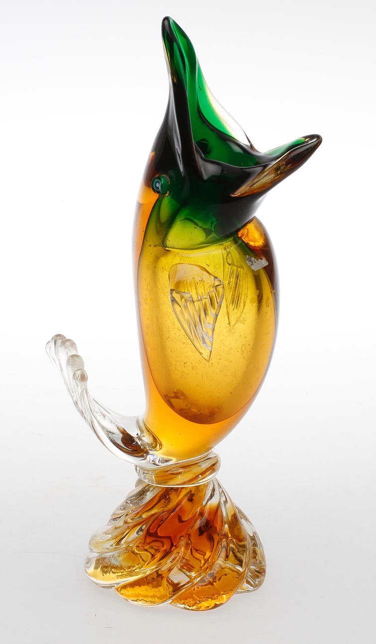 VAS, glas, sannolikt Murano, Italien.