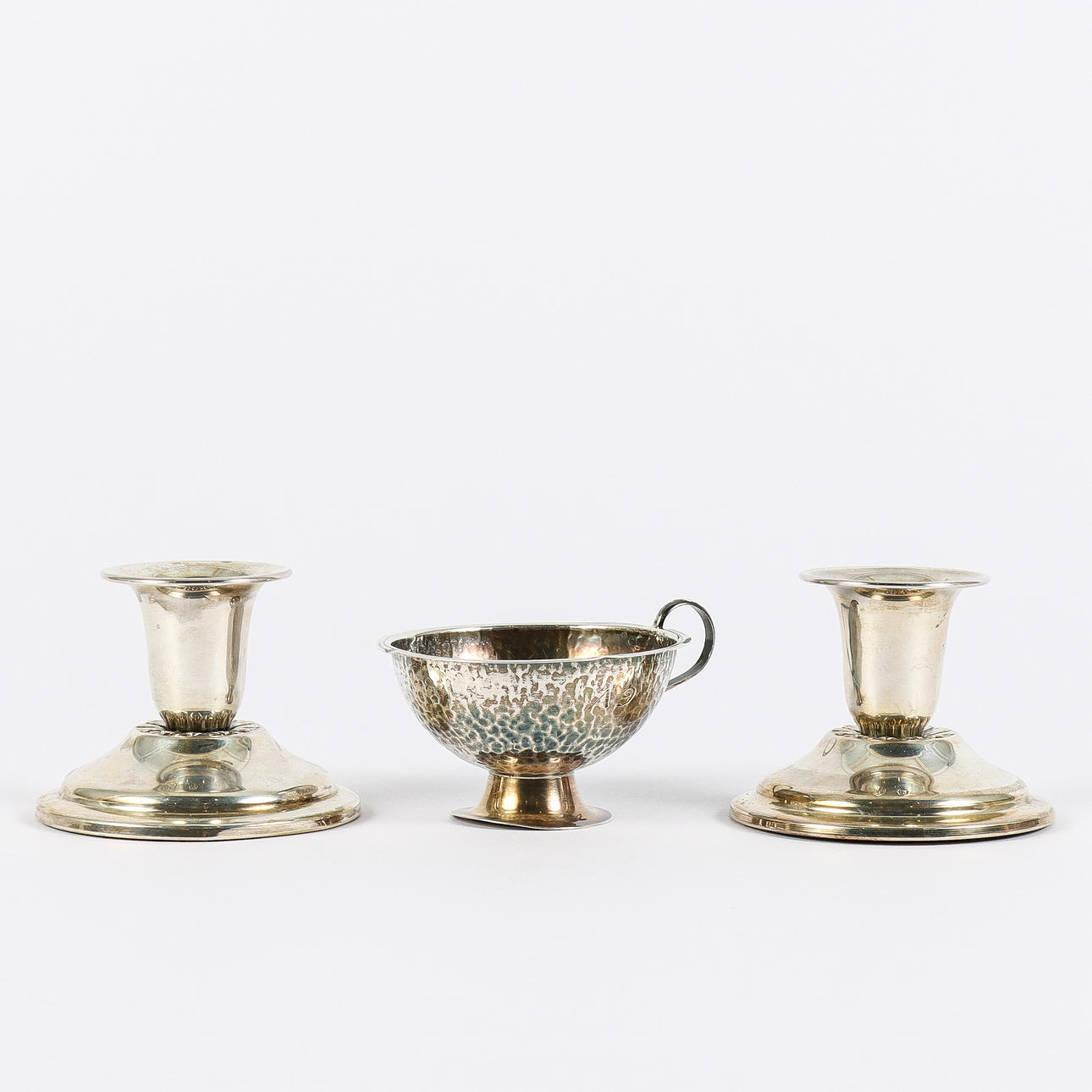 LJUSSTAKAR OCH PUNSCHMUGG silver.