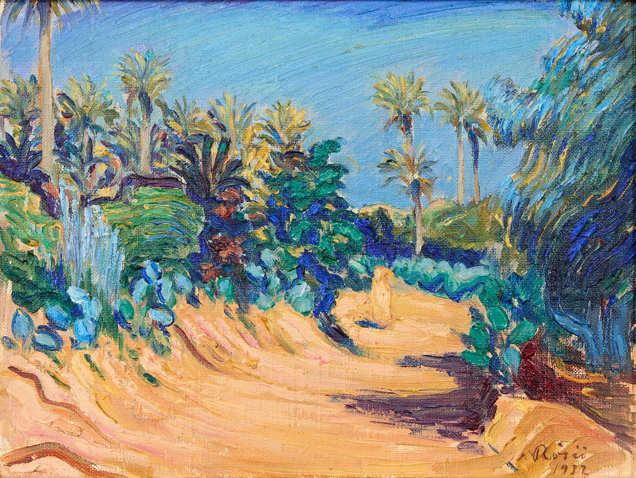 HILDING RÖSIÖ. Couple, Landscape.