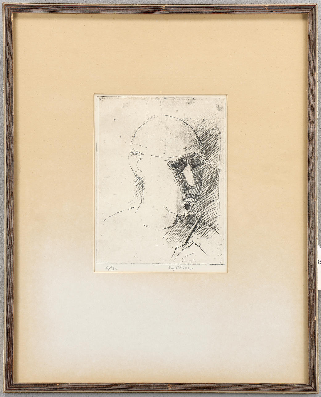 STIG OLSON. Etching 6/30, signed.