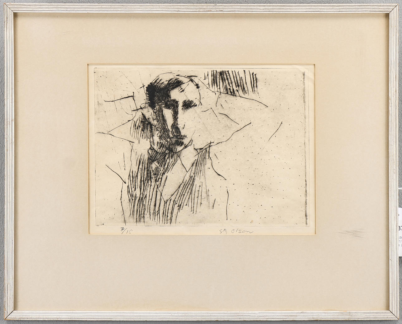 STIG OLSON. Etching 7/15, signed.