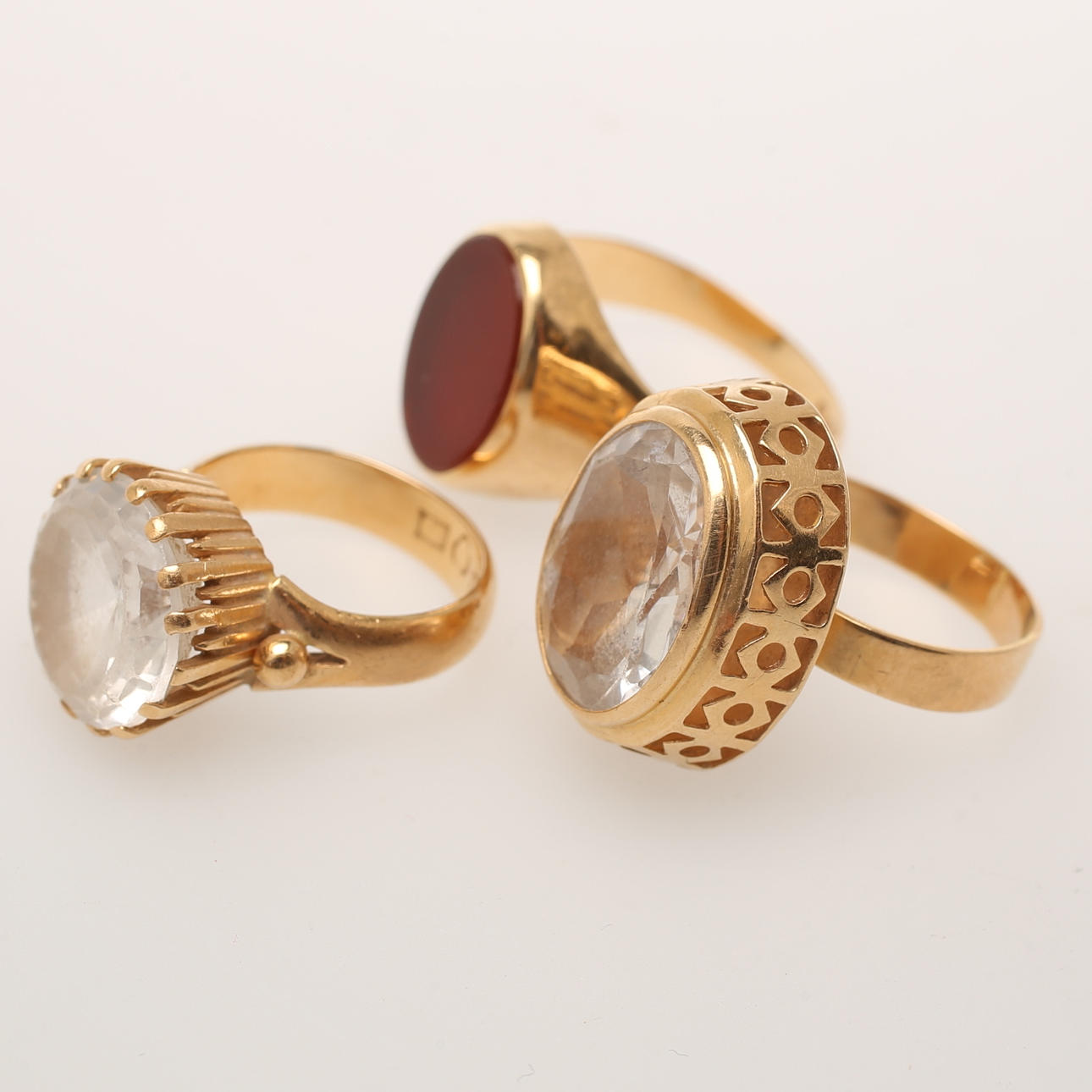 RINGAR, 3 st, 18k guld..