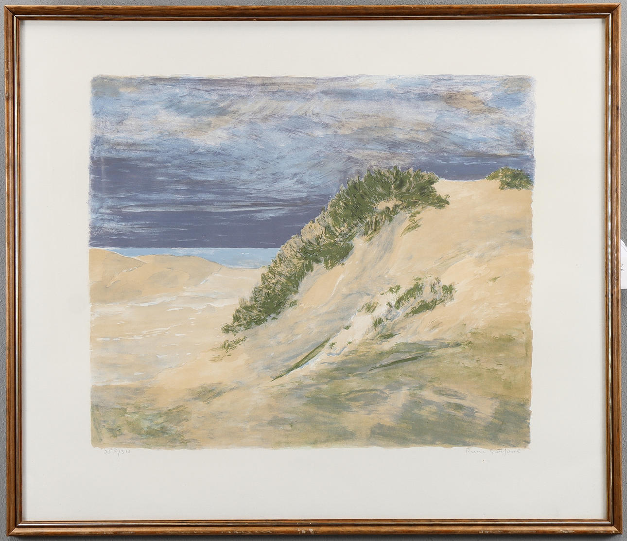 RUNE GRÖNFJORD. Lithograph 257/310, signed.