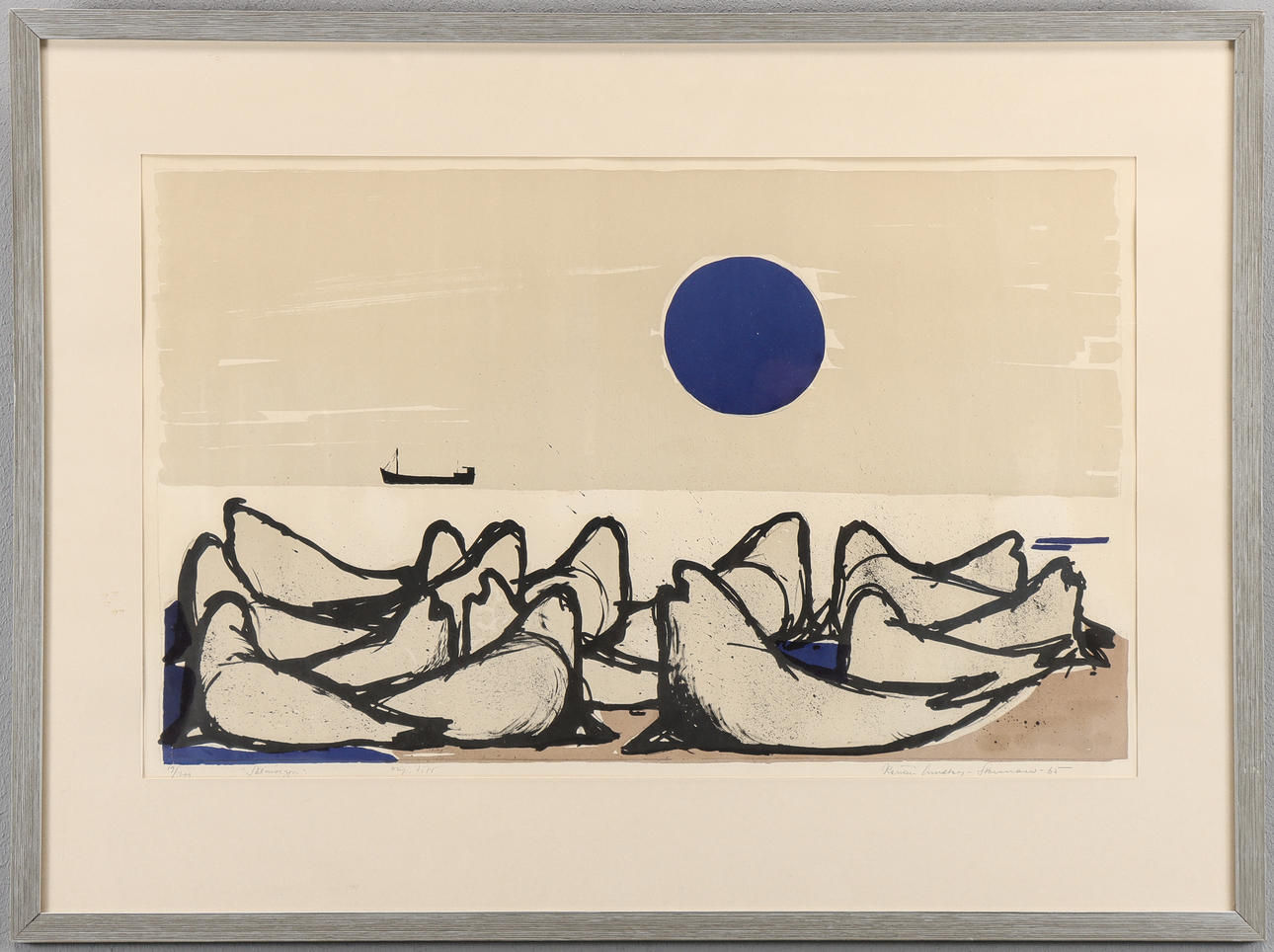 KERSTIN LUNDBERG-STENMAN. Lithograph 19/200 signed -65.