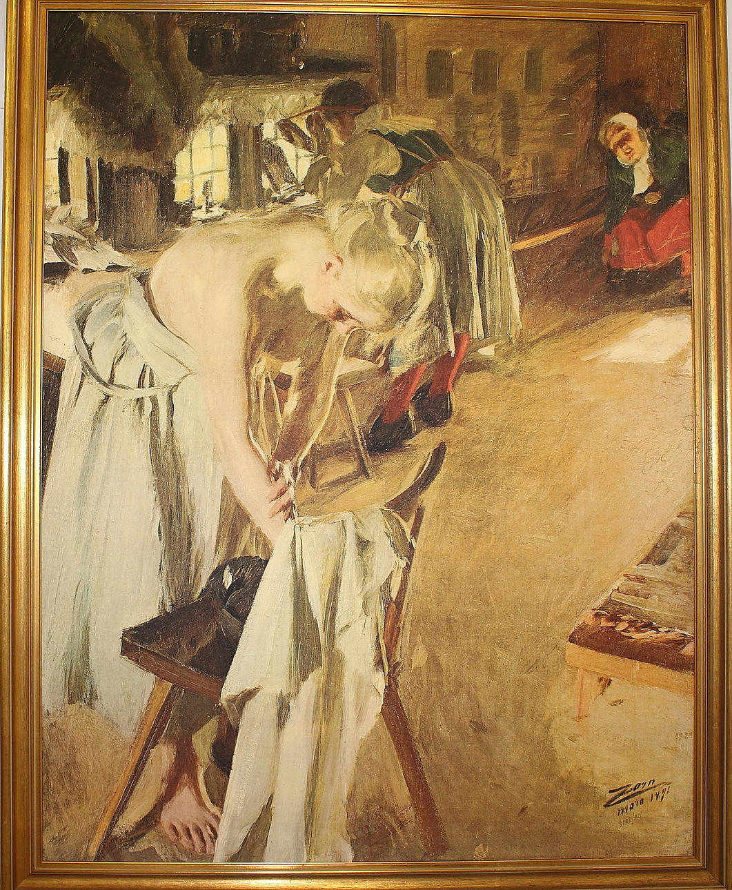 PRINT PÅ DUK, storformat, Anders Zorn.